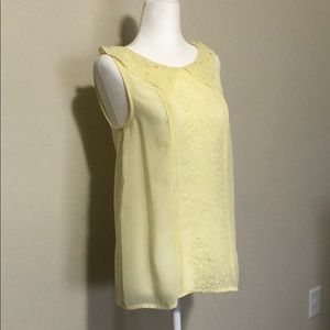 Sleeveless collared sheer top